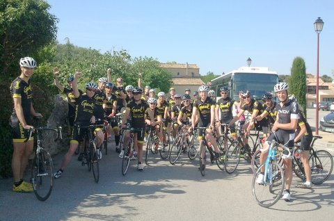 Op stap met wielrenners